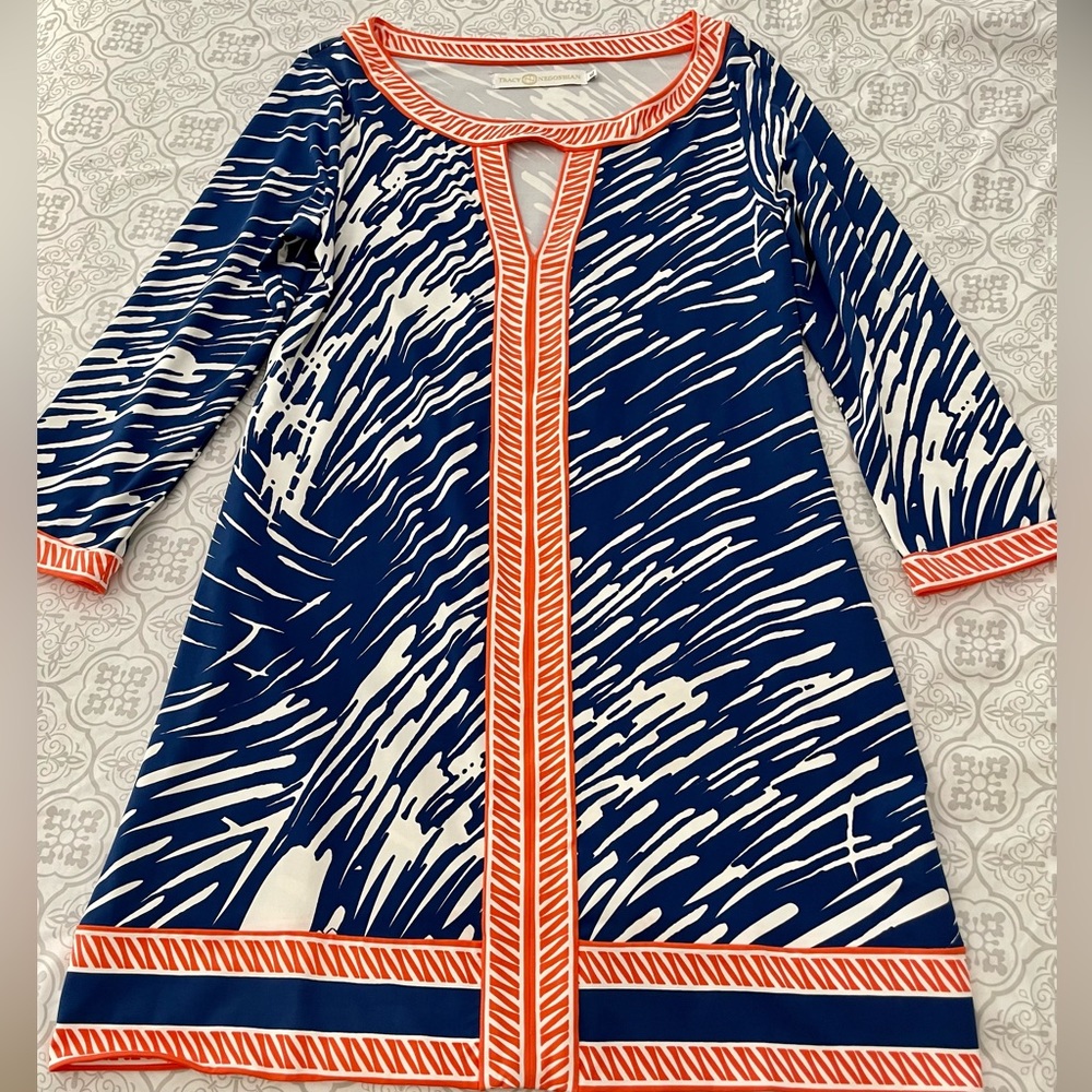 Orange and Blue Game Day Dress
